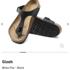 Birkenstock Gizeh Black Sandals